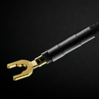 C-MARC™ loudspeaker cable features spade or banana options, both pure gold plated. To our critical ear, gold plating provides the most natural pleasing sound. Below on this page you will find detailed dimensional schematics of the spades to ensure they fit your application.