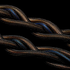 The DFPC Signature features a double Live connection for extra dynamic performance, as well as a fourth inter-woven grounding wire, seen here in blue.