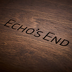 The Echo's End lettering is precision engraved on the top of the unit.