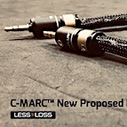 A weatherproof, hand-made C-MARC™ stereo interconnect with 1/4 inch (6.35mm) or 1/8th inch (3.5mm) jacks.